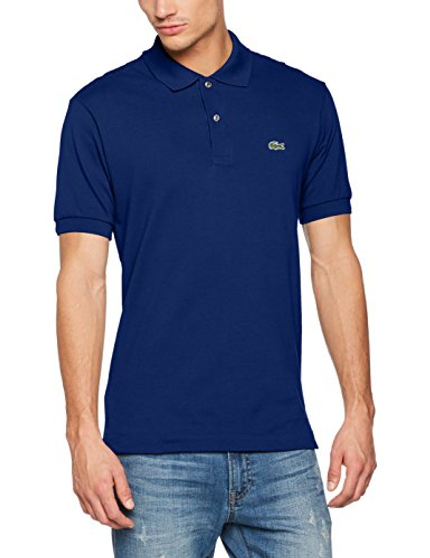 Moda Lacoste L1212 Camiseta Polo, Azul