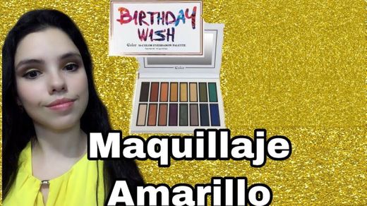 Maquillaje amarillo BIRTHDAY WISH