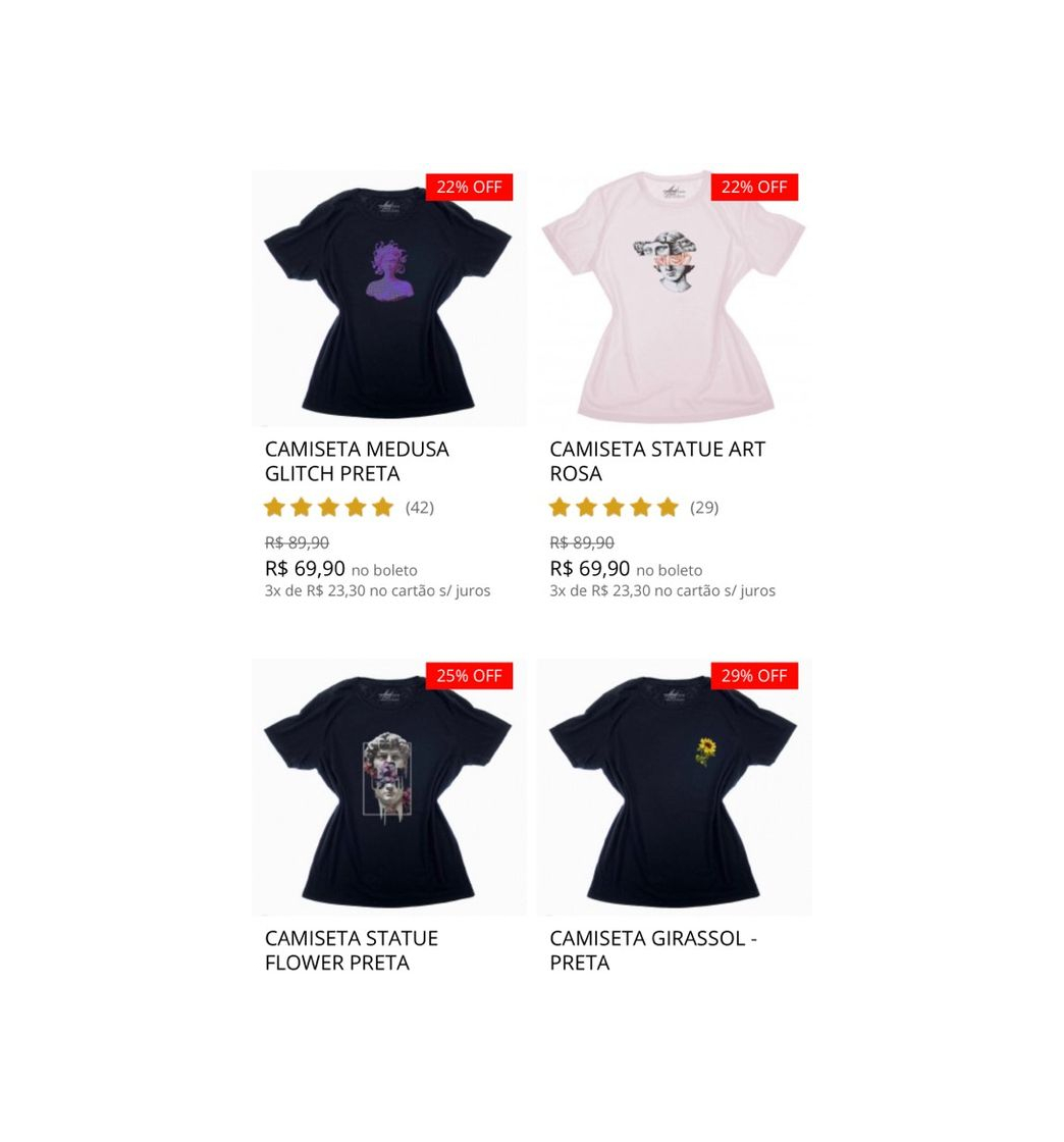 Social 3 camisetas por 99 reais