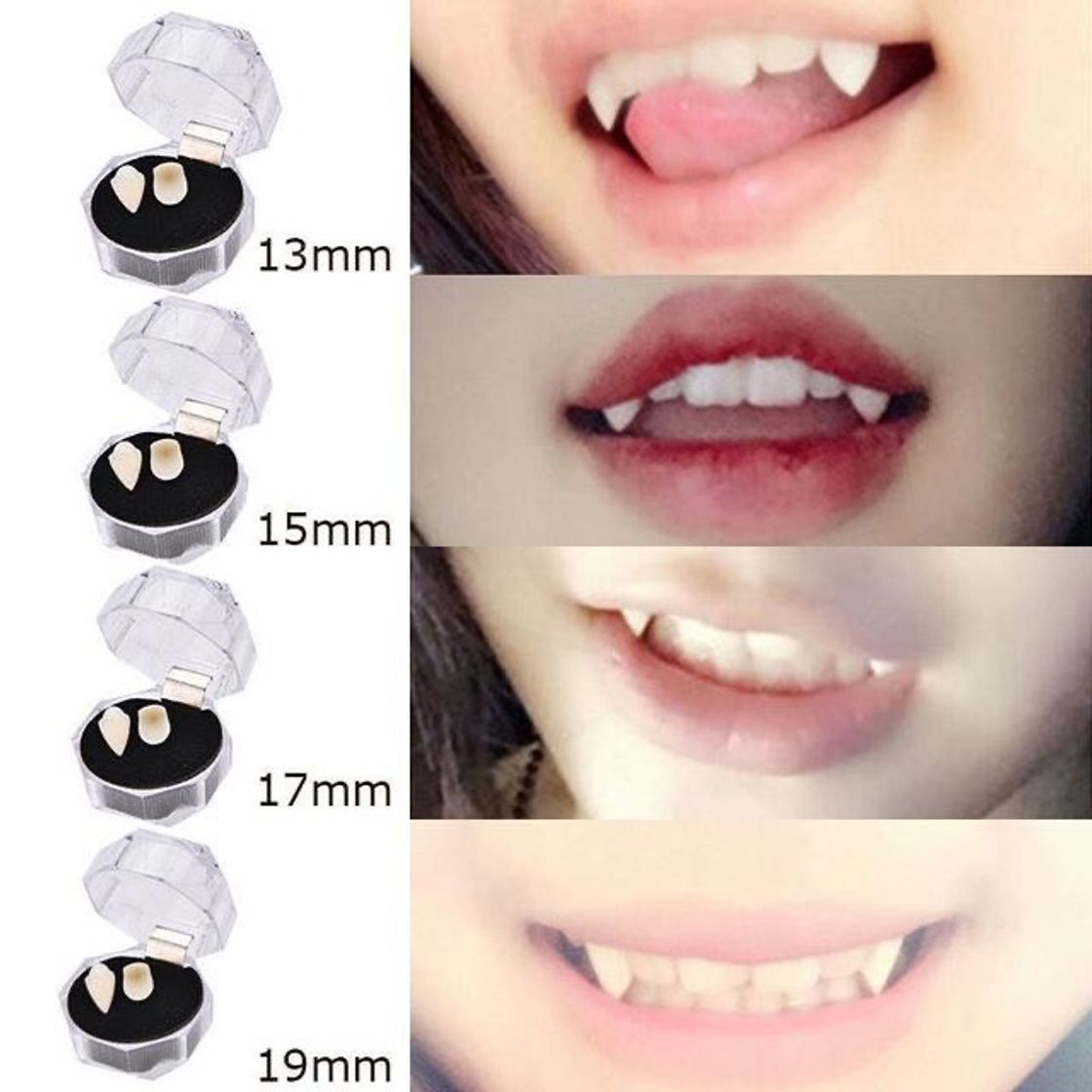 Fashion Dentes de vampiro para cosplay 