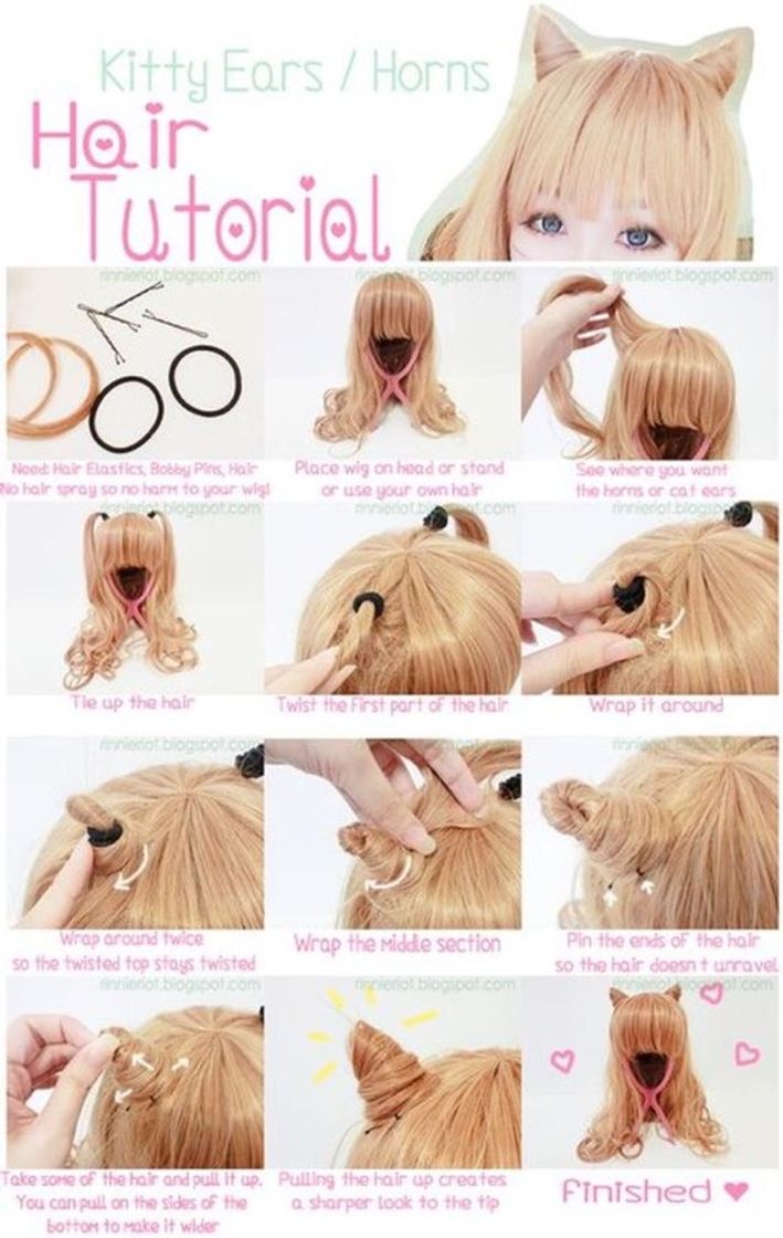 Moda Tutorial Kitty Hair 