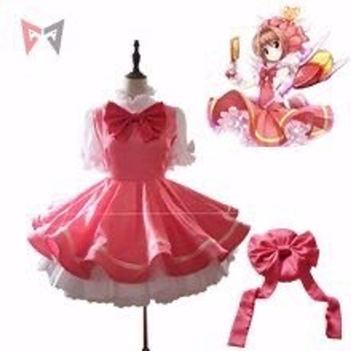 Moda Cosplay Sakura Card Captor Kinomoto 