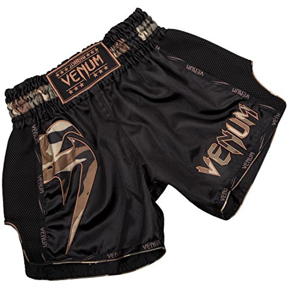 Producto VENUM Giant Pantalones Cortos de Muay Thai, Hombre, Negro