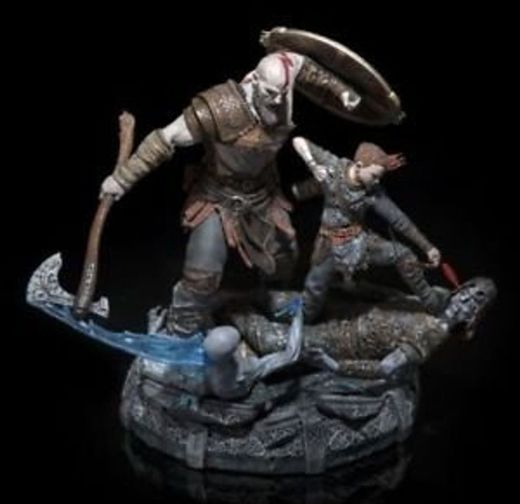 Figura Kratos con Atreus de God of War
