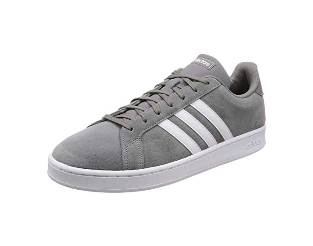 Moda Adidas Grand Court, Zapatillas de Tenis para Hombre, Gris