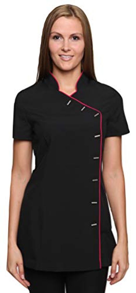 Social Mirabella Health & Beauty Casaca Chaqueta éstetica de Mujer Iris Negro