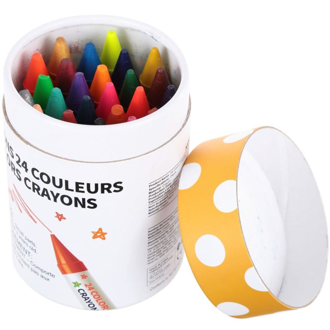 Fashion Paquete De Crayolas Jumbo 24  miniso