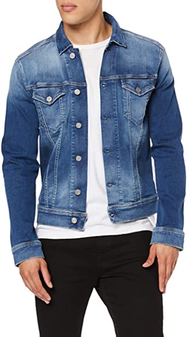 Moda Amazon Essentials Medium Blue Wash Chaqueta Vaquera