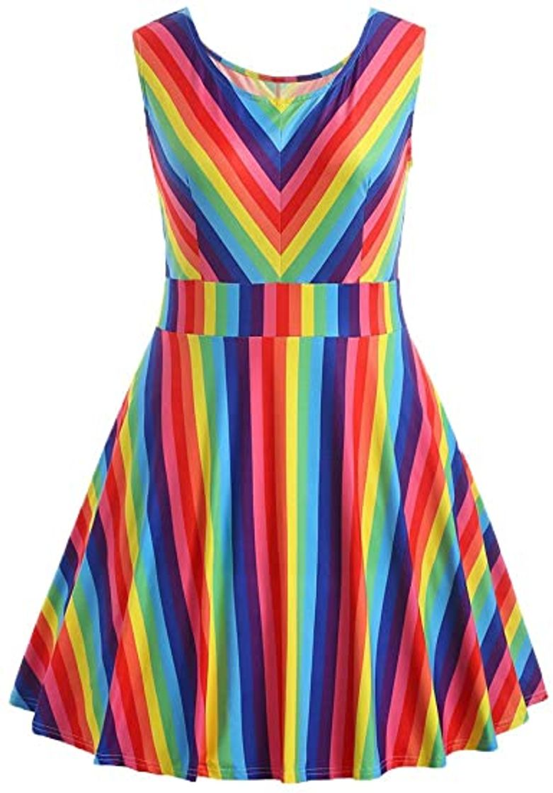 Fashion Raimbow dress amazon