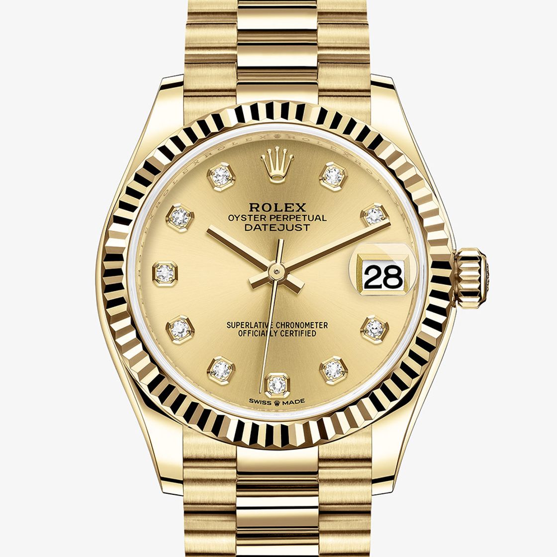 Fashion Rolex Oyster Perpetual golden