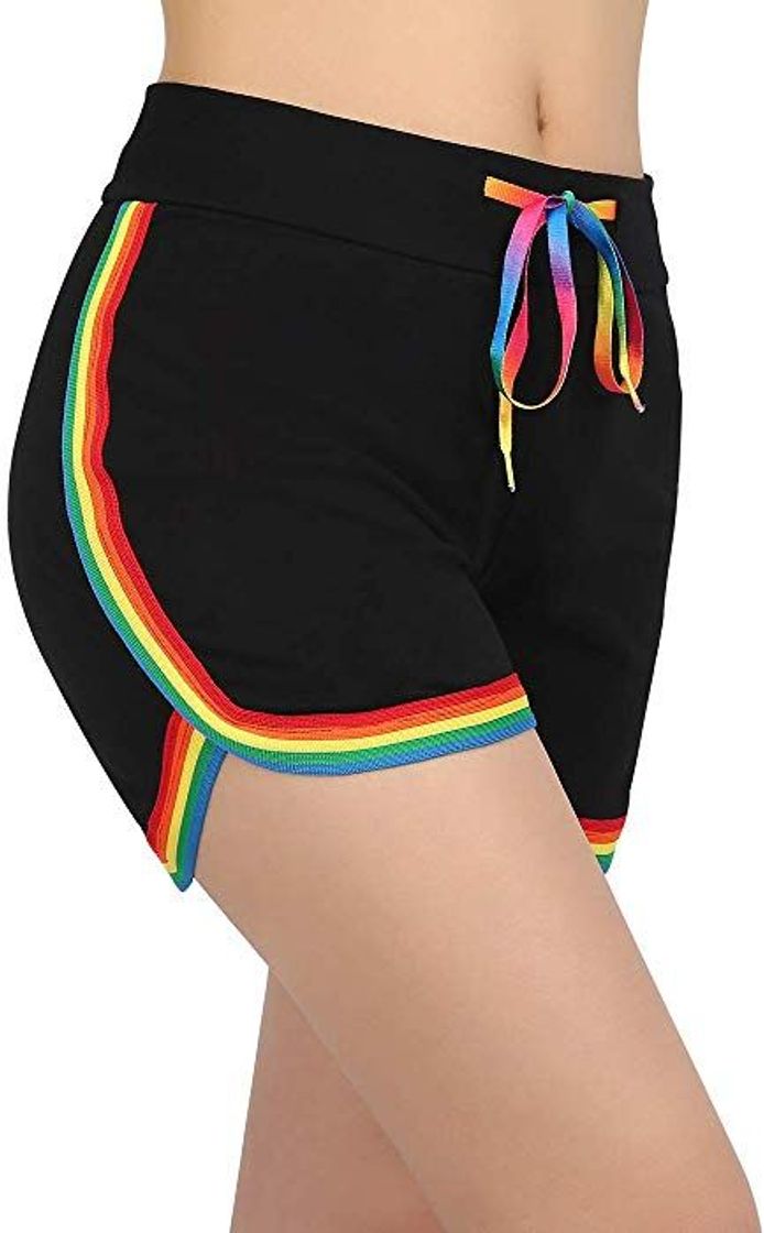 Social HDE retro fashion rainbow shorts