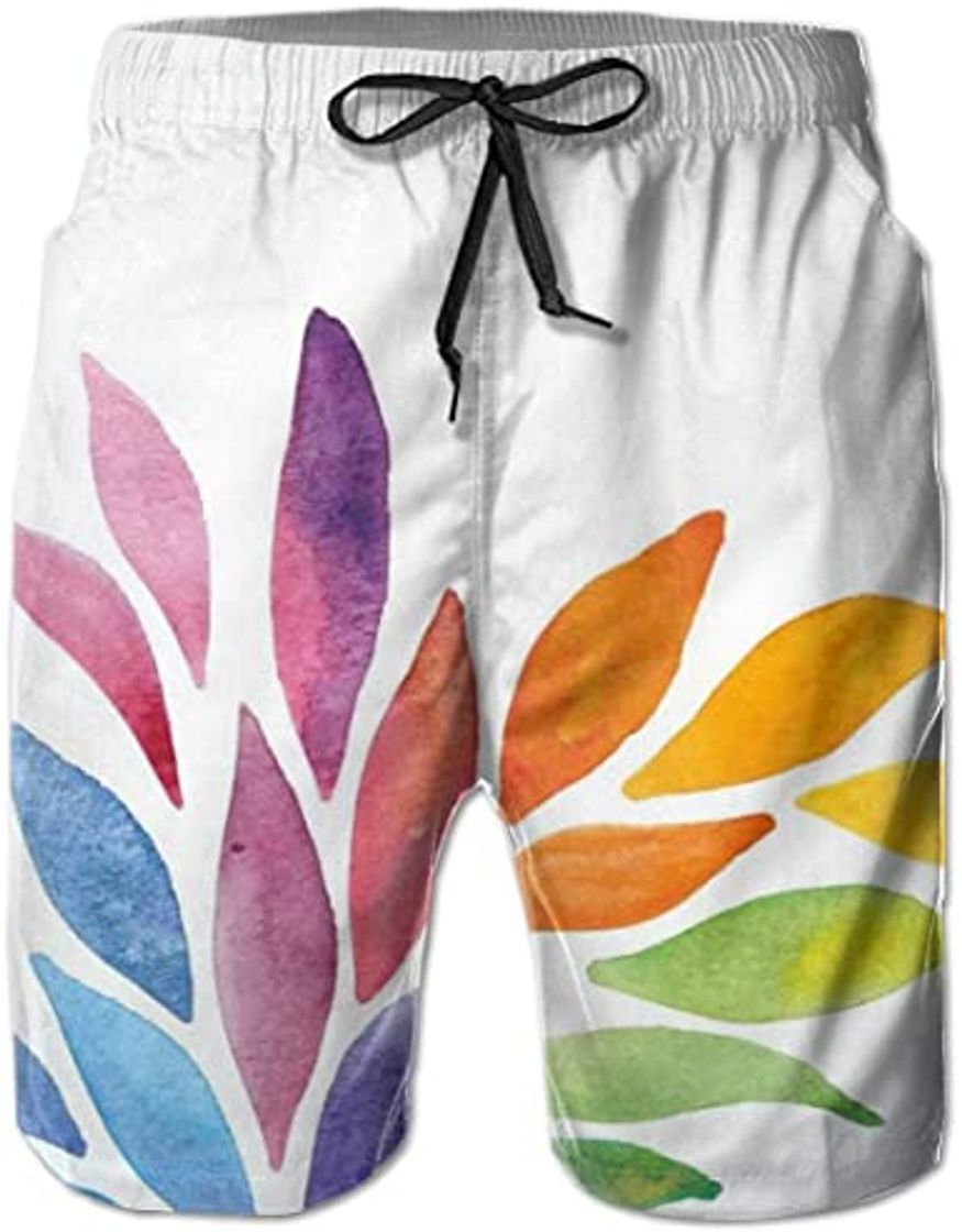 Social Rainbow Collored watercolors petals shorts