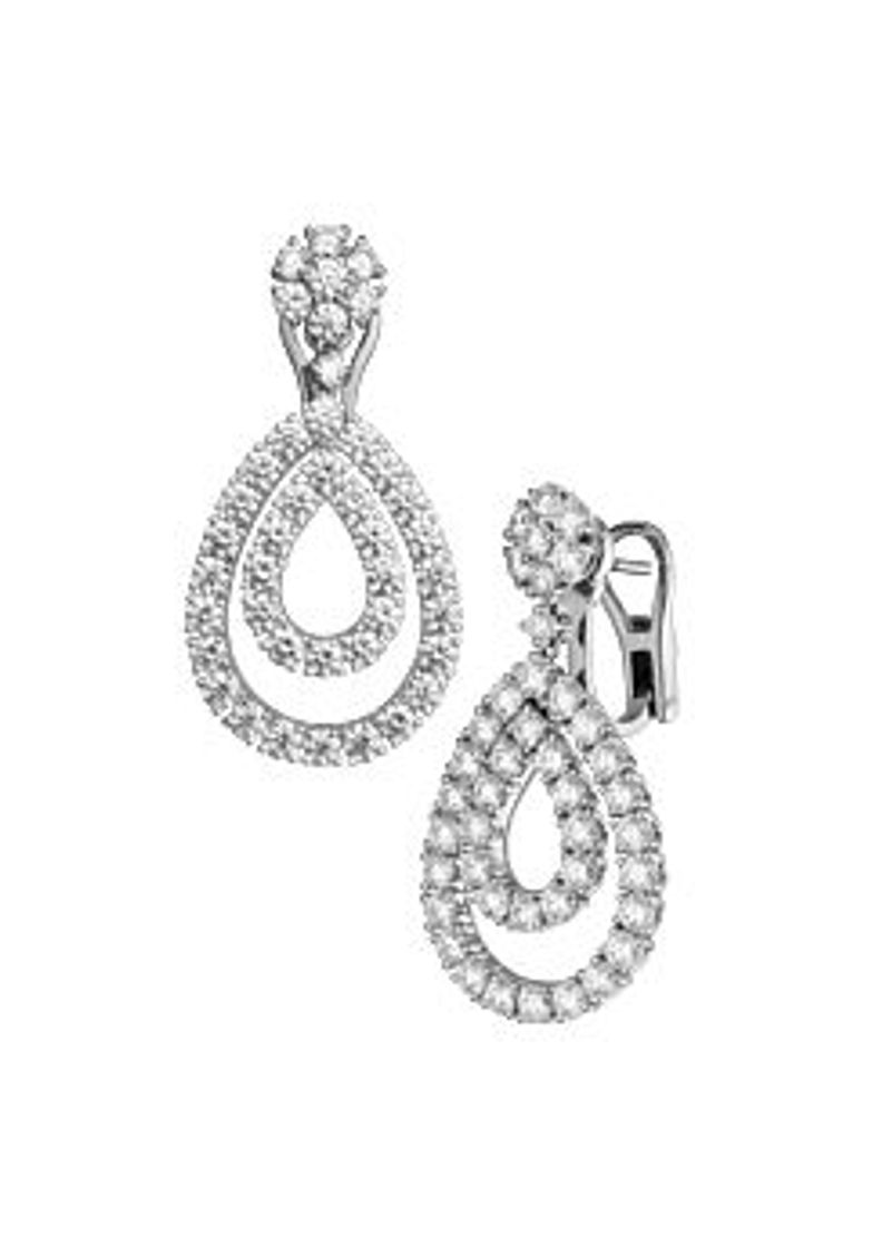 Social L'HEURE DU DIAMANT EARRINGS, WHITE GOLD, DIAMONDS ...