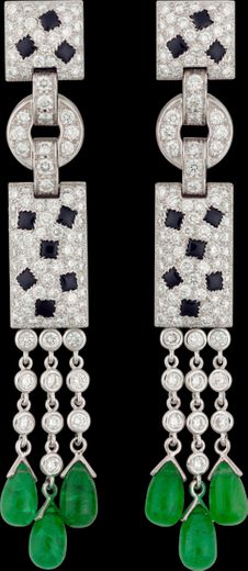 CRN8026900 - Panthère de Cartier earrings - White gold