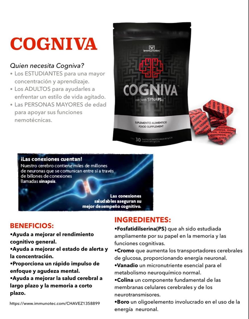 Moda Immunotec Cogniva