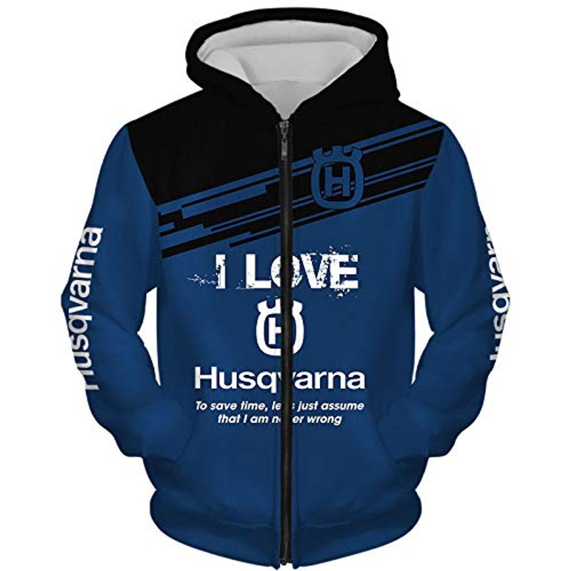 Fashion xiaoxian Hombres Hoodies Chaqueta por Husqvarna 3D Impresión Suéteres