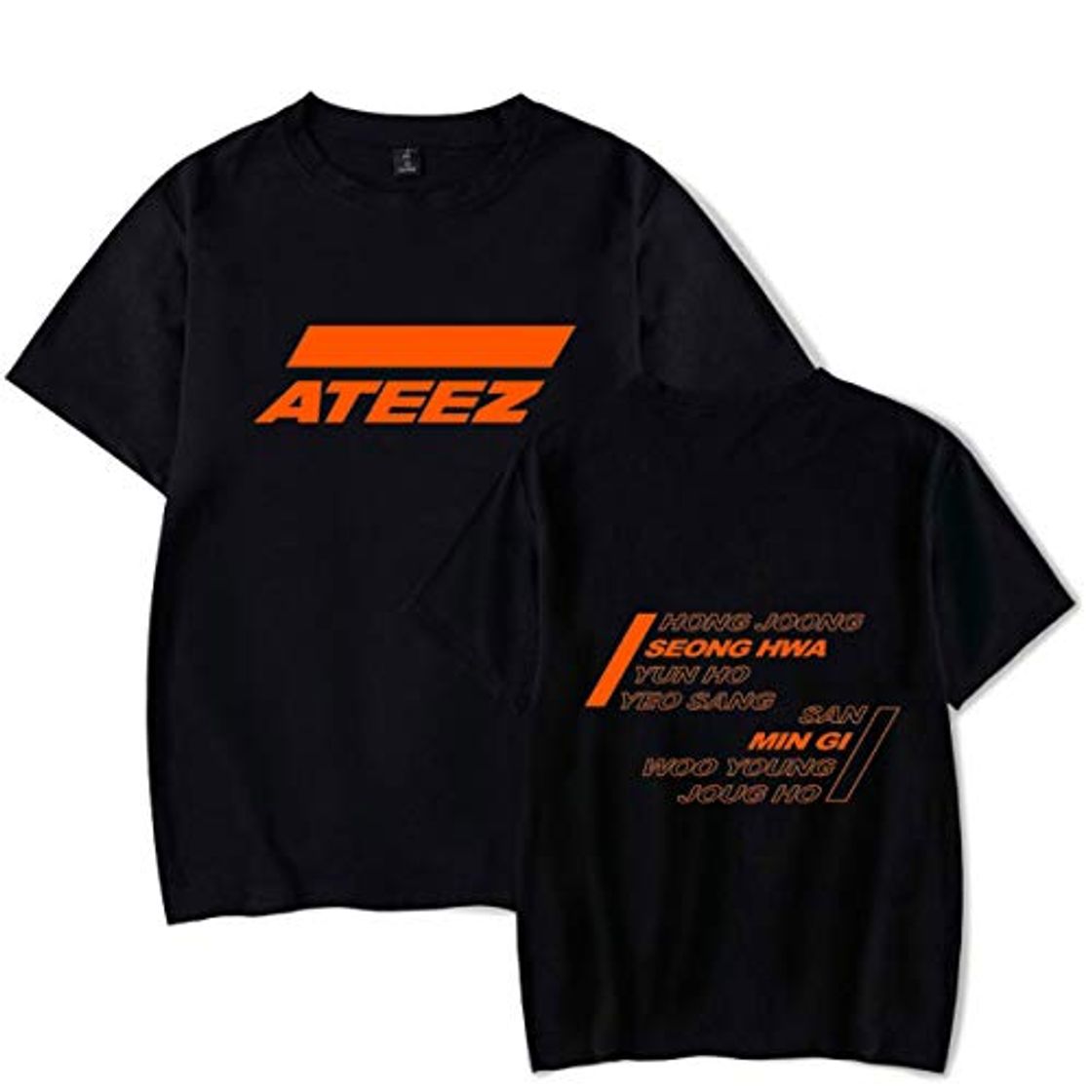 Fashion KPOP ATEEZ A Teenager Z Camiseta del Equipo de Verano O