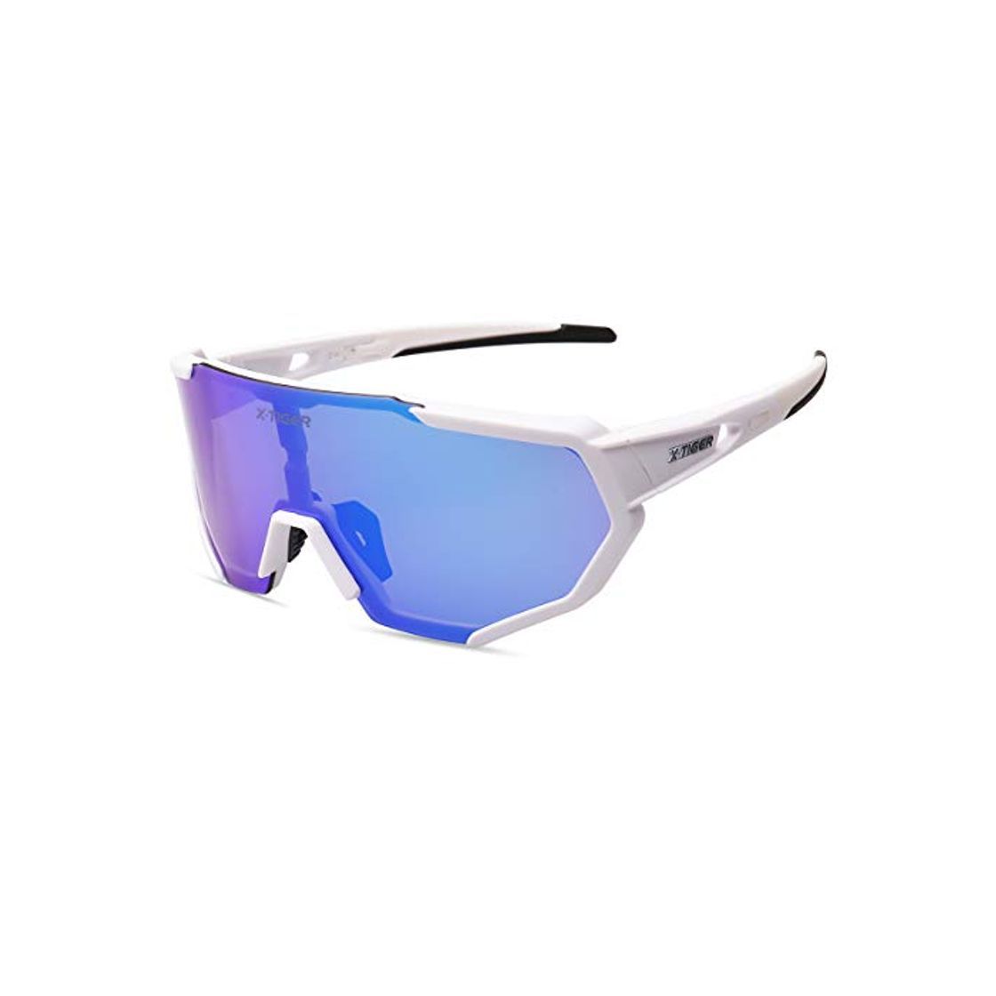 Moda X-TIGER Gafas Ciclismo CE Certificación Polarizadas con 3 Lentes Intercambiables UV 400