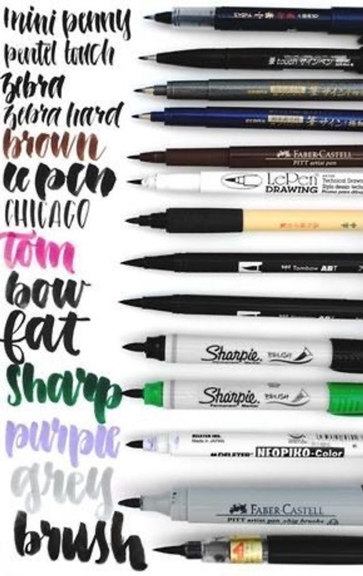 Fashion Plumones para lettering