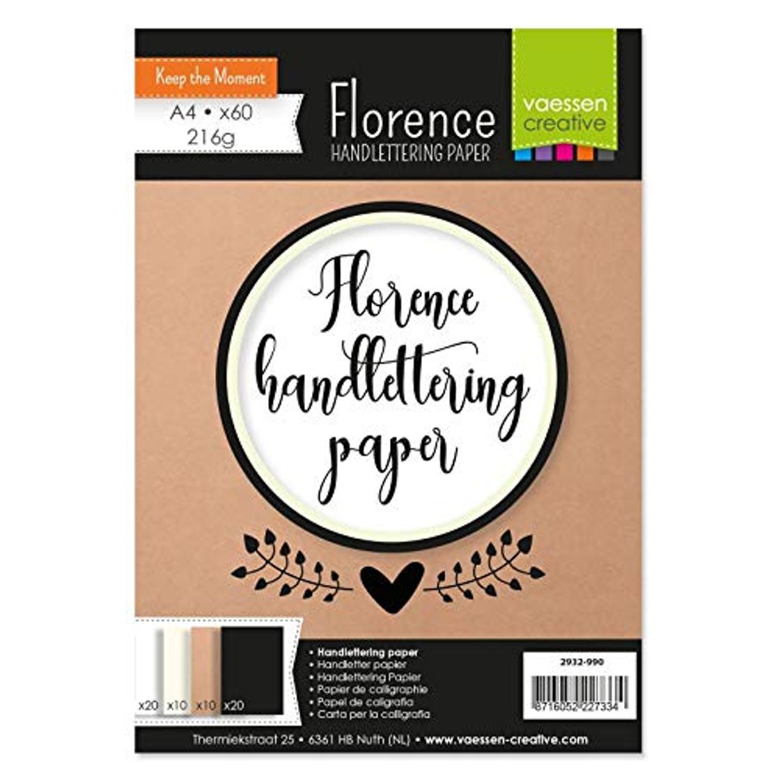 Product Vaessen Creative Papel Florence para Hand lettering