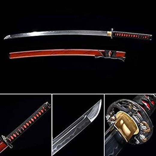Xinan2018 Samurai Katana espada japonesa de acero al carbono