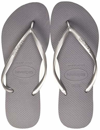 Social Havaianas Slim, Chanclas Mujer, Gris