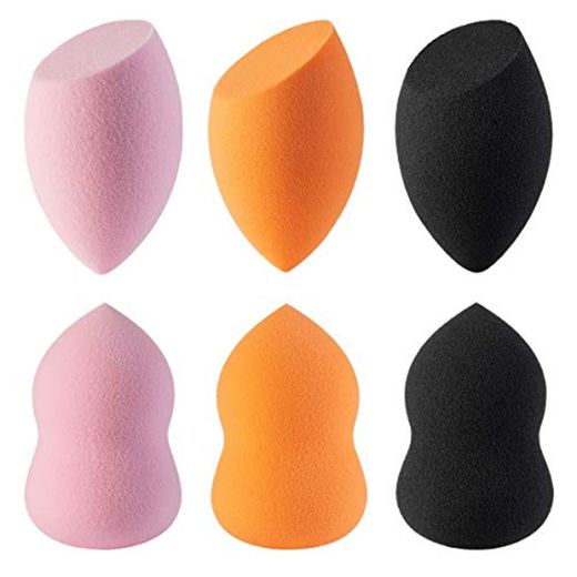 Esponja de maquillaje, 6 esponjas aplicadoras de esponja de maquillaje