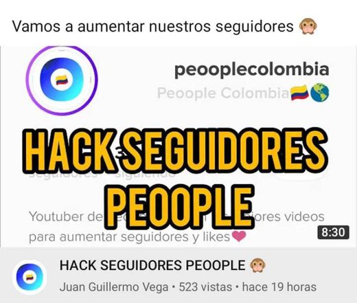 HACK SEGUIDORES PEOOPLE 🤯 - YouTube