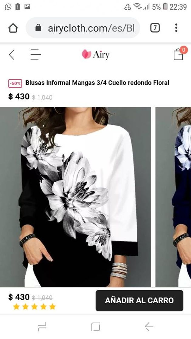 Moda Blusa dama