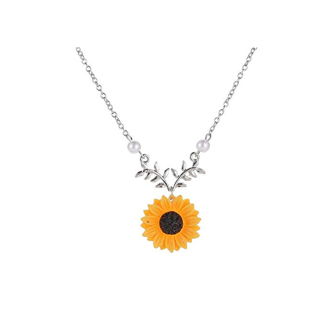 Fashion T-shin Sweet Daisy Collar con Colgante de Girasol