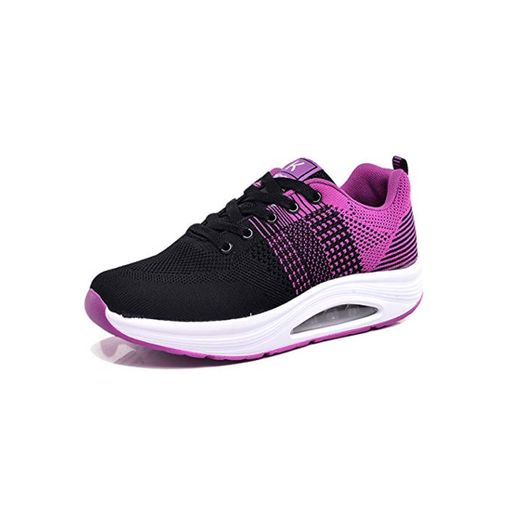 Hoylson Zapatillas Deportivas de Mujer Zapatos de Cuña Aptitud Sneakers Calzado para