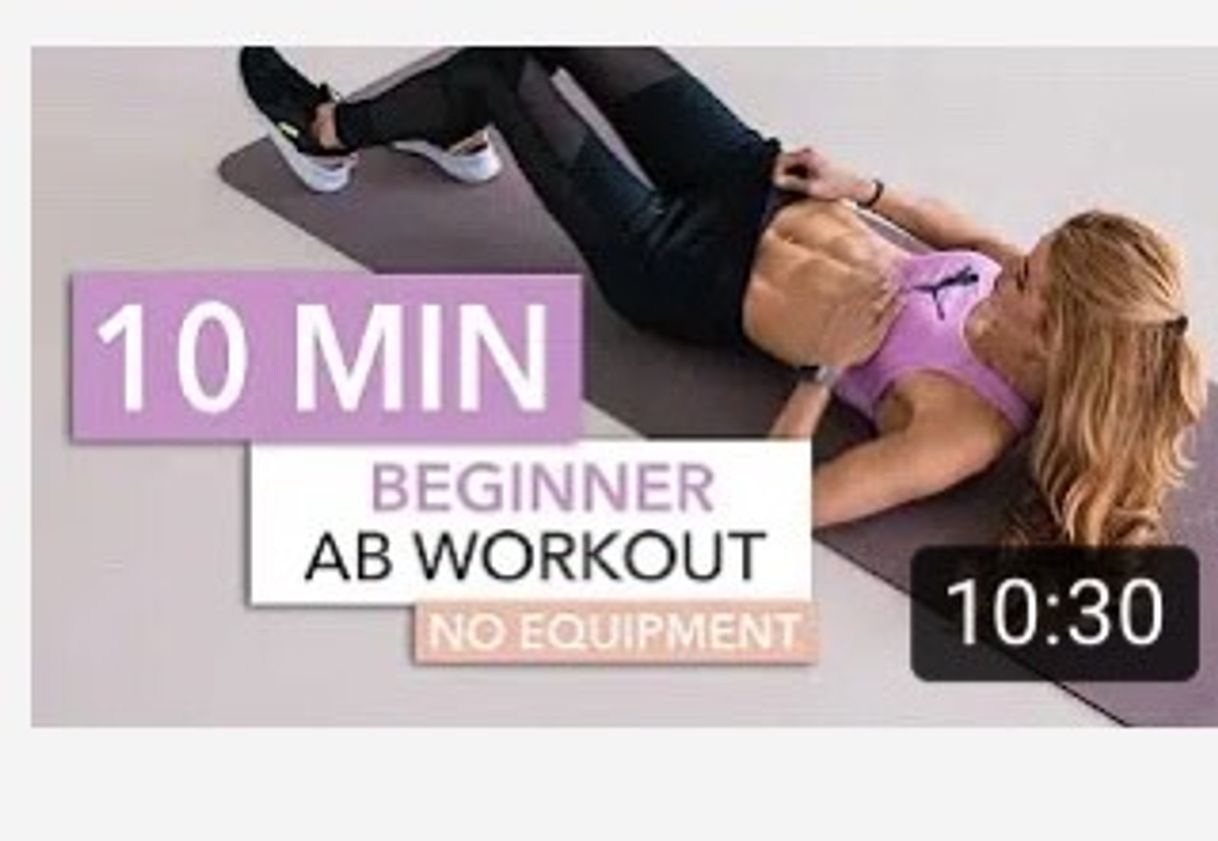 Social 10 MIN BEGINNER AB WORKOUT // No Equipment - YouTube