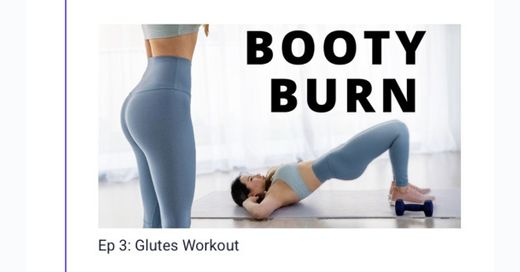 Booty Burn Workout - 15 min | Get Peachyyy - YouTube