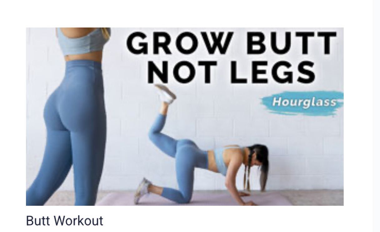 Social Butt Workout - Grow Booty NOT Thighs - YouTube