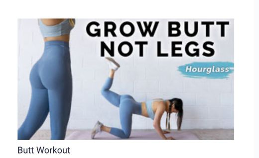 Butt Workout - Grow Booty NOT Thighs - YouTube