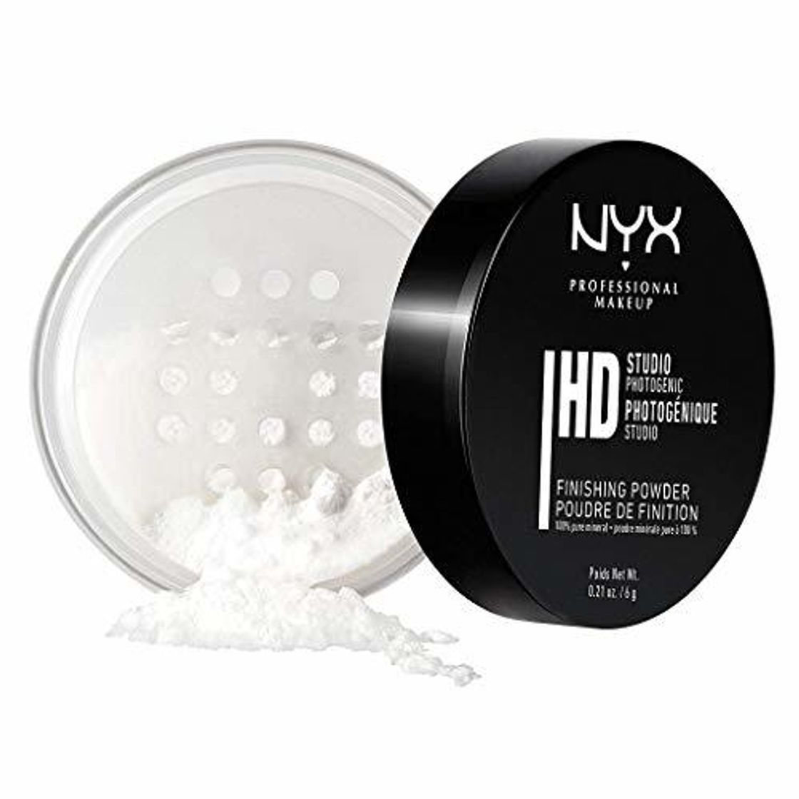 Social NYX Professional Makeup Polvos fijadores Studio Finishing Powder, Polvos sueltos, Acabado mate,