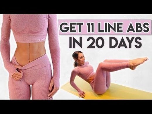 GET 11 LINE ABS in 20 DAYS | 4 minute Workout - YouTube