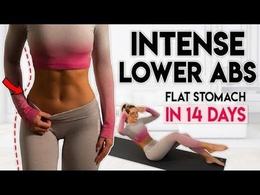 SEXY LOWER ABS in 14 Days | 8 minute Home Workout - YouTube