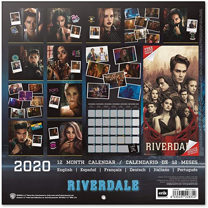 Product ERIK - Calendario de pared 2020 Riverdale, 30 x 30 cm