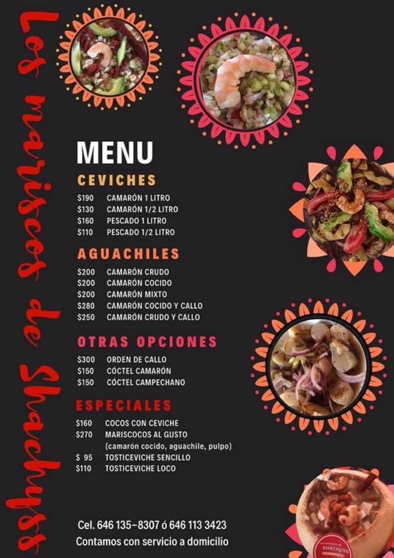 Moda Mariscos en Ensenada Baja California... Menú de pedidos