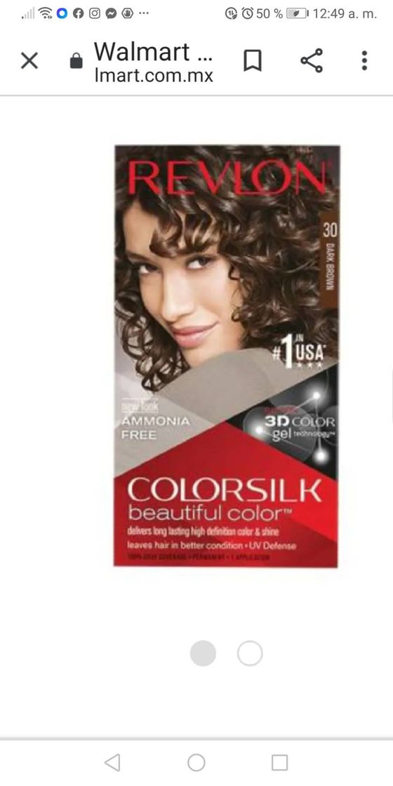 Fashion 💠Tinte para cabello Revlon Colorsilk beautiful color 30 cas