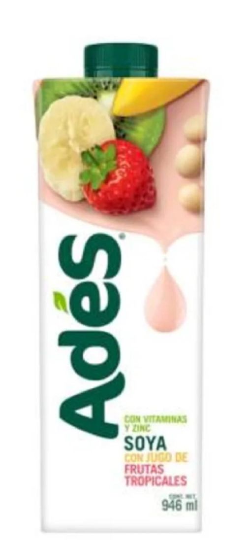 Moda 💠Bebida de soya AdeS con jugo de frutas tropicales 946 ml

