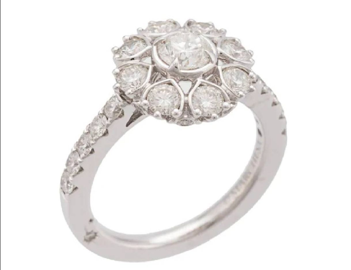 Social 💠 Anillo de compromiso con diamantes en oro blanco de 18 kl