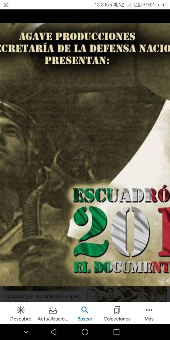 Movie Escuadrón 201, el documental