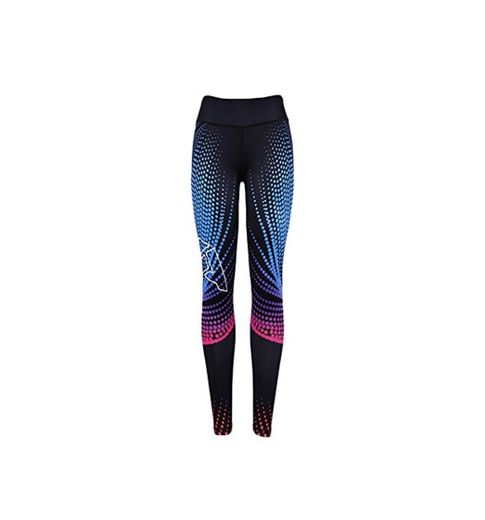 FITTOO Mallas Pantalones Deportivos Leggings Mujer Yoga de Alta Cintura Elásticos y Transpirables para Yoga Running Fitness con Gran Elásticos890 Negro S