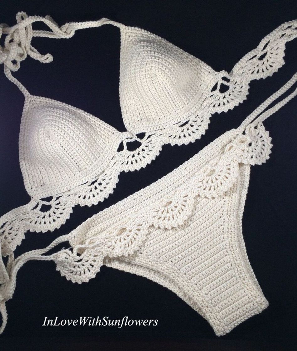 Social Traje de baño de Crochet para Mujer Hecho a Mano