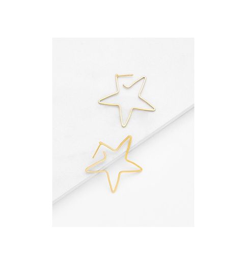 SHEIN Pendientes con diseño de estrella abierta
