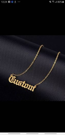 Collares con nombre personalizado estilo inglés antiguo.. 🔥