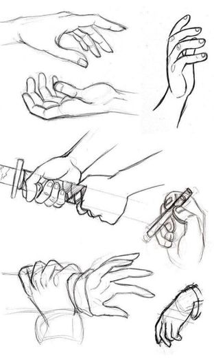 Anatomia da interação da mão com objetos