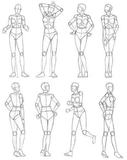 Poses corpo feminino 